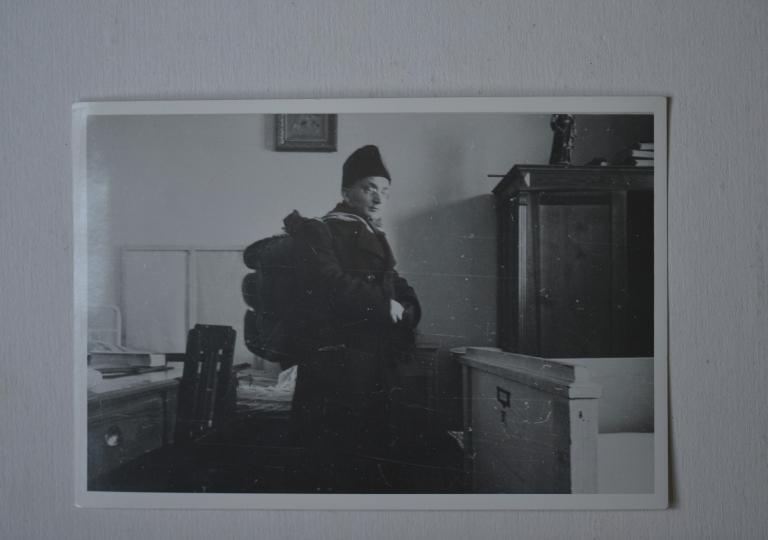 O. Alojzy i o. Kubista tuż przed wywiezieniem z Górnej Grupy 05.02.1940